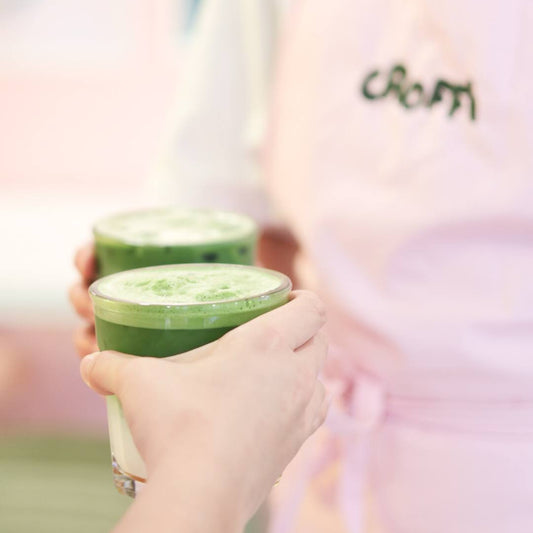 Matcha latte glacé
